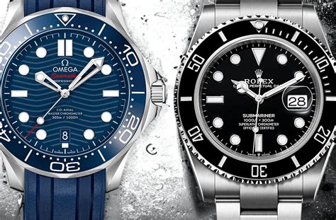 rolex va omega|Rolex submariner vs omega seamaster.